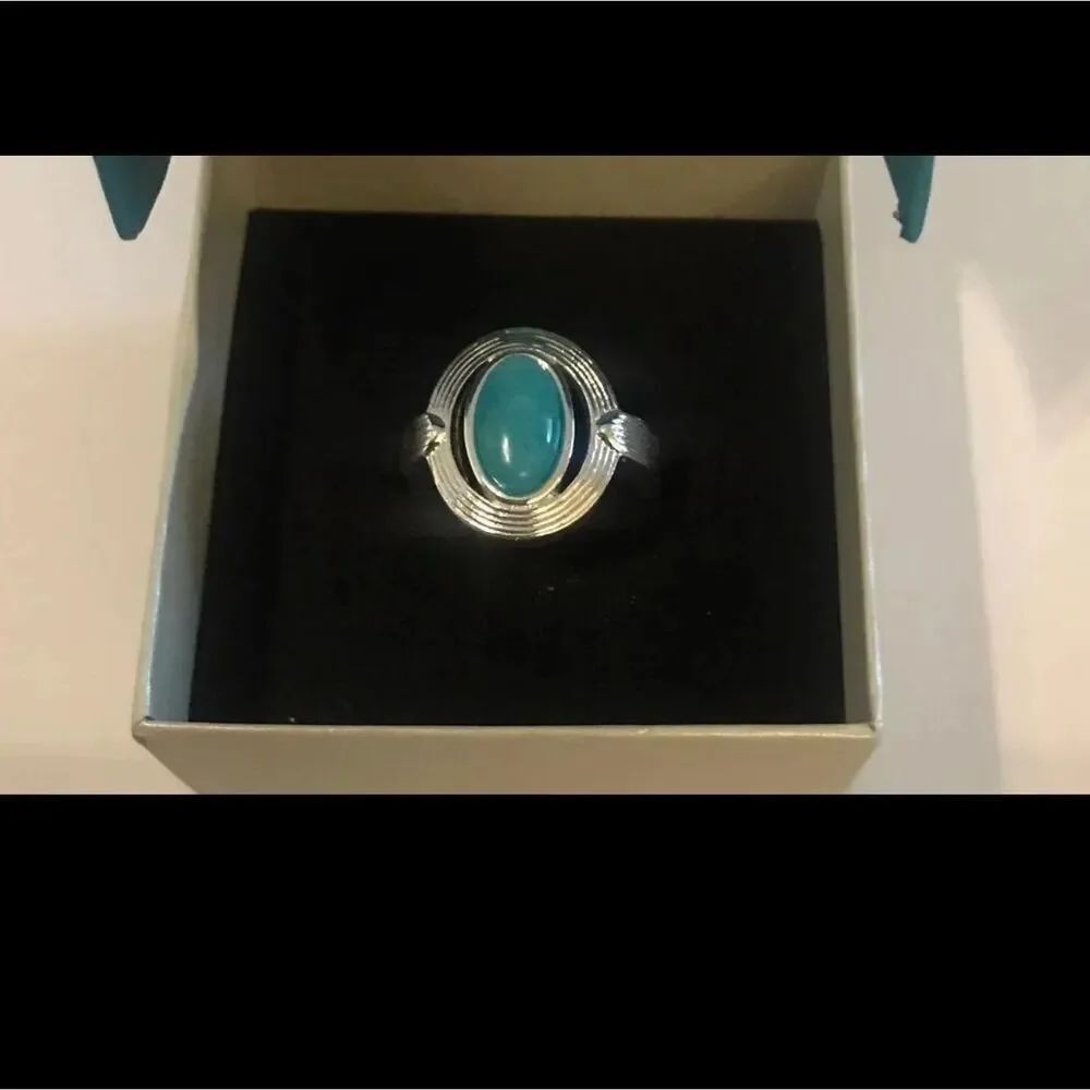New~Oval Turquoise Ring Sz 9 by Jewelry Designer Samantha Wills